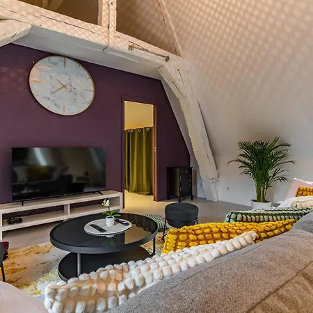 Cosy 6 Personnes - Parking Gratuit - Centre Historique 아파트 디종